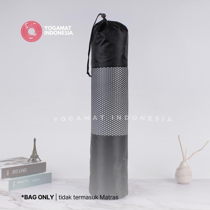 Gambar Tas Matras Yoga / Yoga mat Bag / Tas Yoga Sarung Jaring HItam - Hitam, 6 MM dari Yogamat Indonesia Warehouse undefined Tokopedia