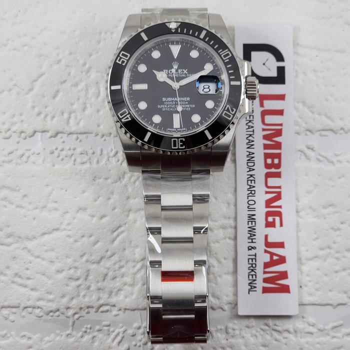 Rwi Vsf 116610ln JAM TANGAN MEWAH SUBMARINER 116610 BLACK CERAMIC