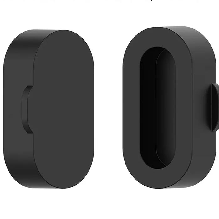 Gambar Tutup Dust Plug Cover Silikon Karet Smart Watch - Solid Black dari OBIN Retail undefined Tokopedia