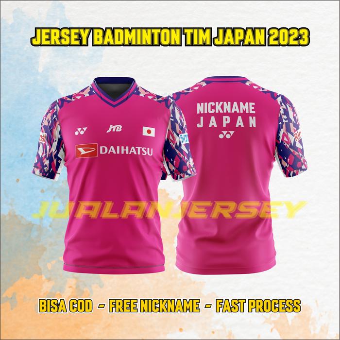 Japan Badminton Team Jersey Yonex Jersey Badminton Y2338 Merah