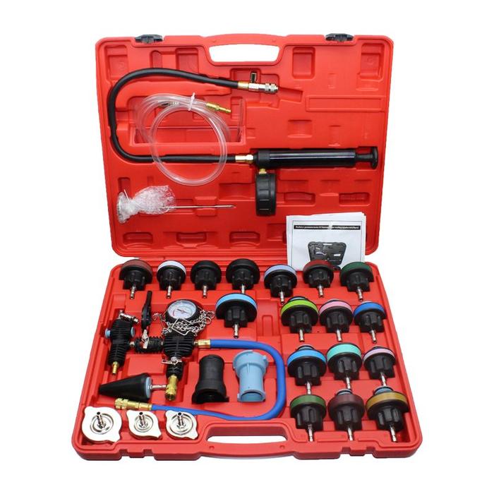 Gambar Radiator Cup Pressure Tester Set Tank Pressure Leak Detection Tool - 28pcs dari Abeeing undefined Tokopedia