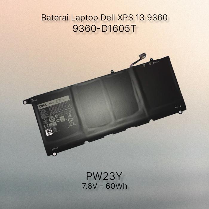 Gambar Baterai Laptop Dell XPS 13 9360 9360-D1605T PW23Y Series dari Patria Olshop 53 undefined Tokopedia