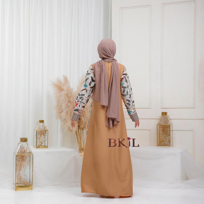 Gambar baju couple keluarga modern gamis sarimbit - Gamis Ayunda, XXL dari Wearing Batik_NEW undefined Tokopedia