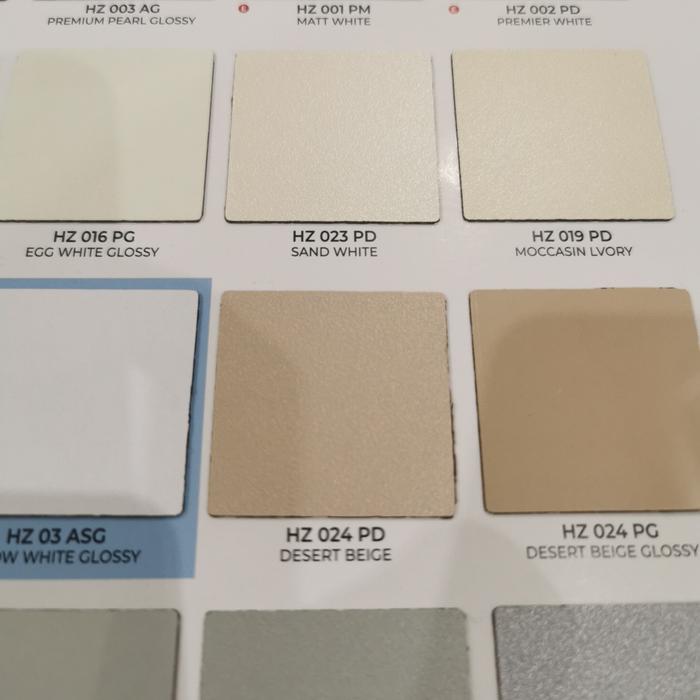 Gambar HPL homega warna solid polos dof glossy matt tipe HZ - AD PD PM AG PG - tipe PD dari lancar jaya material store undefined Tokopedia