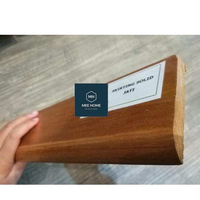 Gambar List Plint Lis Lantai Asli Kayu Merbau Kayu Bengkirai sudah Finishing - Kayu Jati dari Mee Homedecor undefined Tokopedia