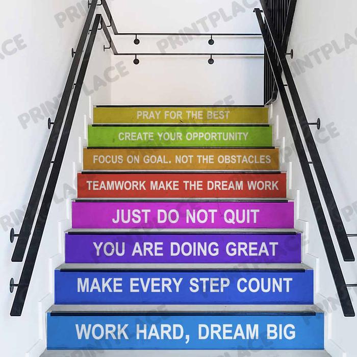 Gambar STIKER MOTIVASI ANAK TANGGA - MOTIVASI dari Printplace undefined Tokopedia