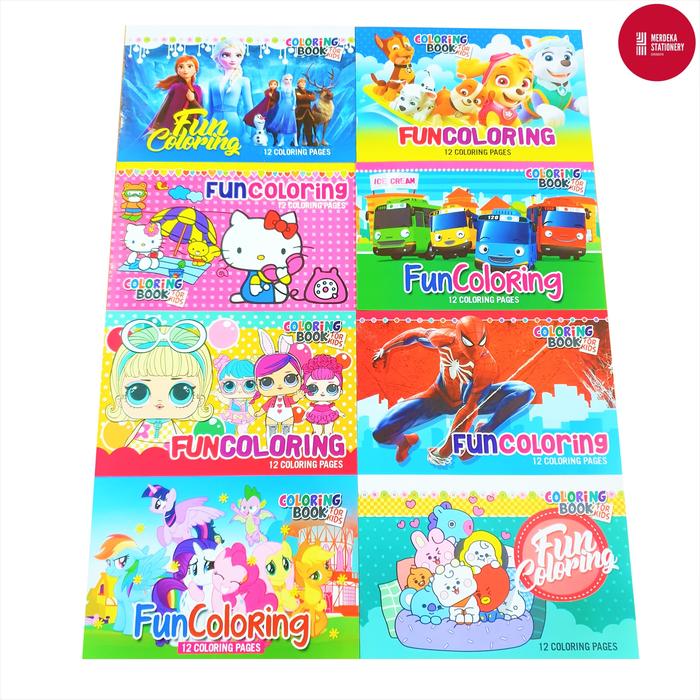 Gambar Buku Mewarnai/Warna/Coloring/Colouring Books Kecil Anak-anak Karakter dari Merdeka St undefined Tokopedia