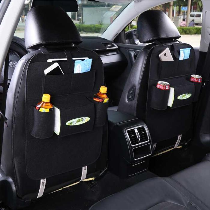 Gambar Car Seat Organizer Tas Belakang Jok Mobil Multifungsi - Hitam dari dktoko undefined Tokopedia