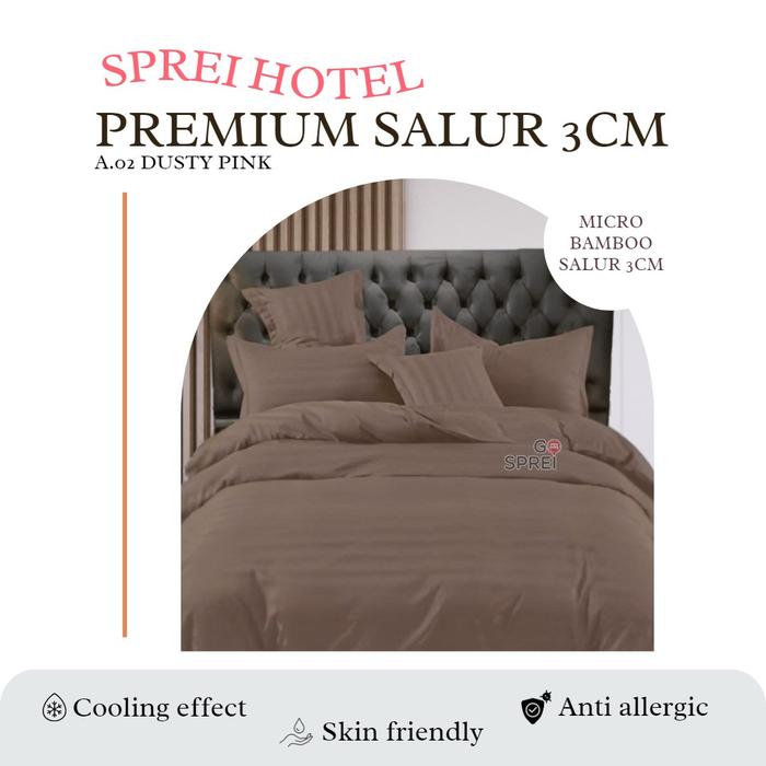 Gambar GOSPREI sprei set bahan MICRO TENSEL DOUBLE ( tanpa bedcover ) VOL 2 - DUSTYPINKMUDA, 160 X 200 X 20 dari Gosprei undefined Tokopedia