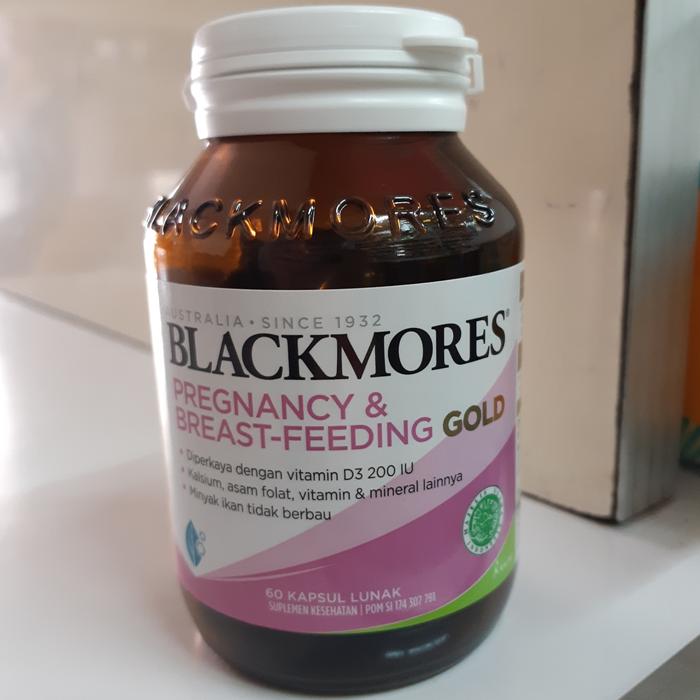 Gambar Blackmores Pregnancy & Breast Feeding Gold isi 60 kapsul dari malang suplemen grosir undefined Tokopedia