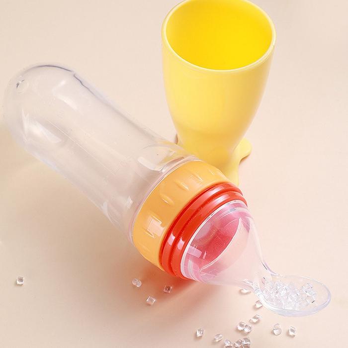 Gambar Babysafe botol sendok makan baby praktisss - Universal + cup dari Biel kids undefined Tokopedia