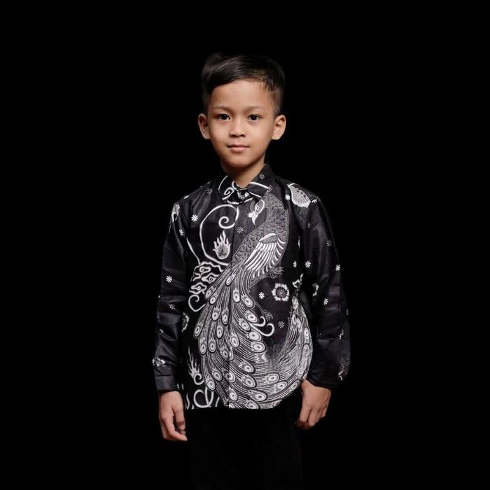 Gambar Kemeja Batik Terbaru Batik Couple Ayah dan Anak || MERAK ABU - Kmj Merak Abu, M dari Puri Batik_15 undefined 5 Tokopedia