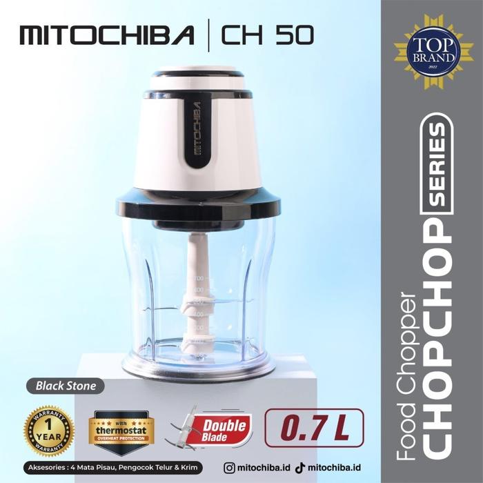 Gambar CHOPPER MITOCHIBA CH-50/ CH50Pelumat Daging Kapasitas 0,7 Liter - BLACK dari Jawa Electrik undefined Tokopedia