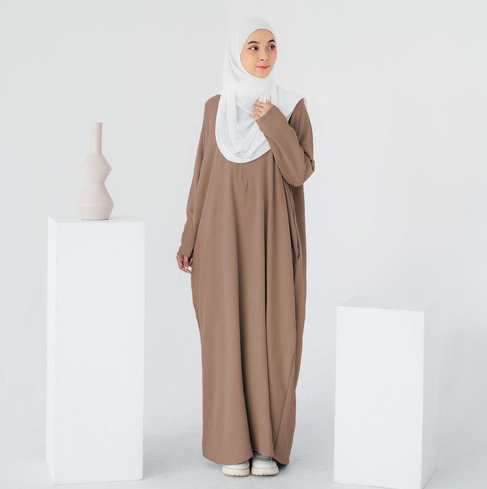 Gambar Abaya Turkey Wanita Hulya Gamis Syari Kaftan Baju Muslim Syari By Umnawear Airflow Turki - Milo, S/M dari umnawear undefined Tokopedia