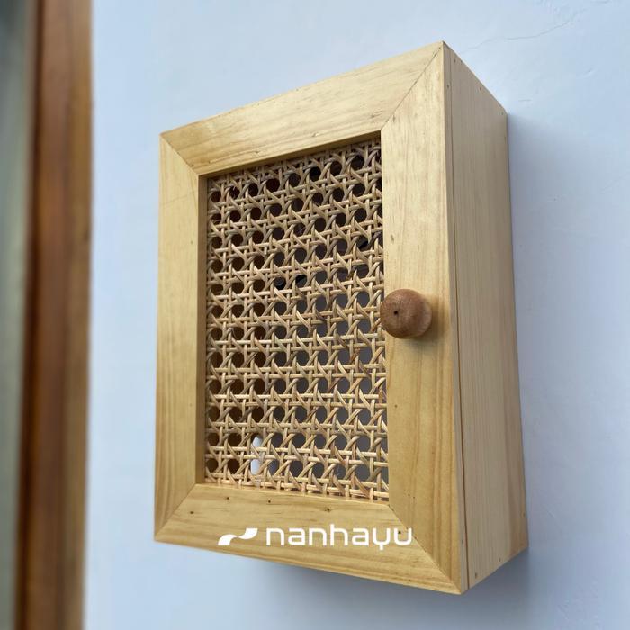 Gambar Box KWH Meter Listrik Prabayar Pulsa Dan Panel Listrik MCB - Rotan - Full Natural, Kayu dari nanhayu custom woodcraft undefined Tokopedia