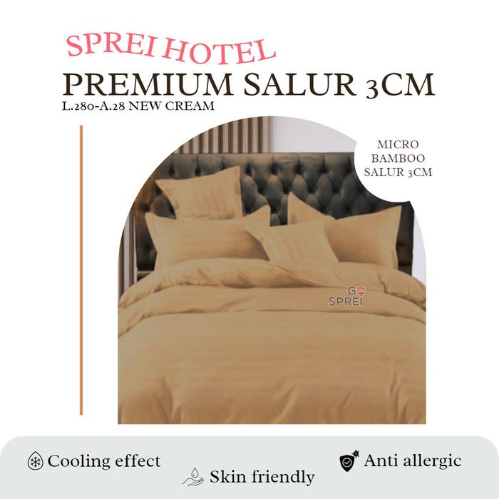 Gambar GOSPREI sprei set bahan MICRO TENSEL SINGLE ( tanpa bedcover ) VOL 2 - CREAM, 90 X 200 X 20 dari Gosprei undefined Tokopedia