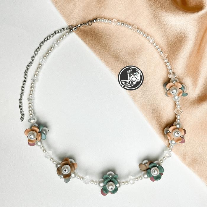 Gambar CRYSTAL BEADS NECKLACE - KALUNG DAILY HIJAB FASHION CHOKER KOREAN - O -+50CM dari CeostoreID undefined Tokopedia