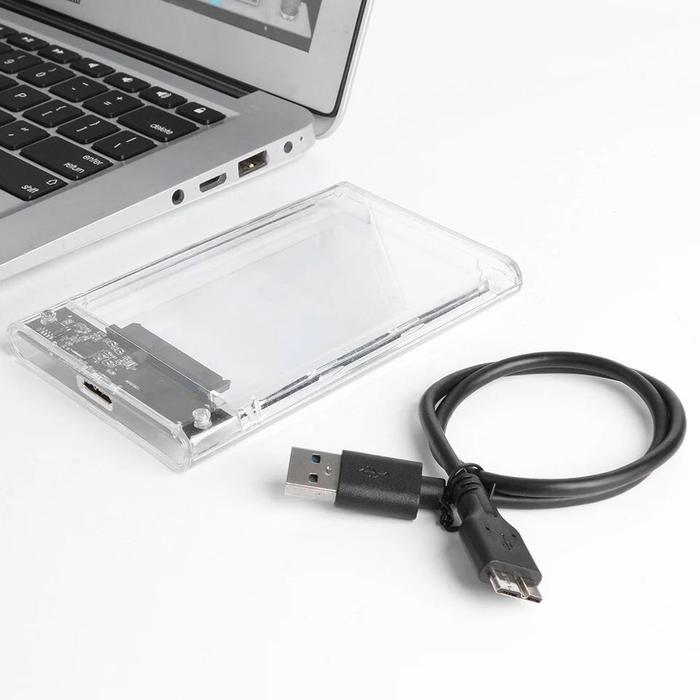 Gambar Casing Hard Disk HDD SSD 2.5" inch Sata USB 3.0 HDD Enclosure - Transparan dari HelloDigital1 undefined Tokopedia