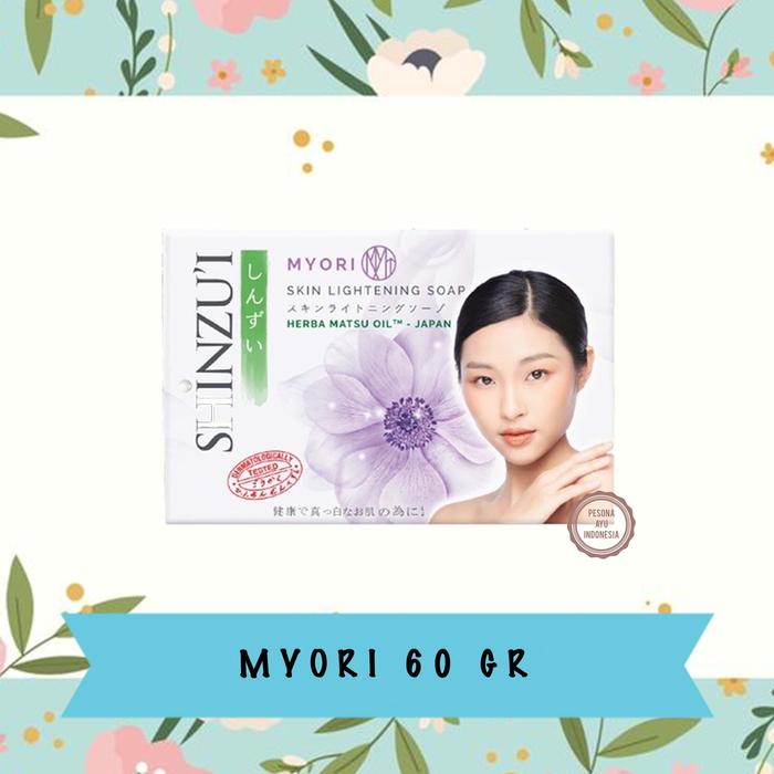 Gambar SHINZUI Skin Lightening Bar Soap | Sabun Mandi Batang Shinzu'i - Myori Soap, 80g dari madame fany undefined Tokopedia