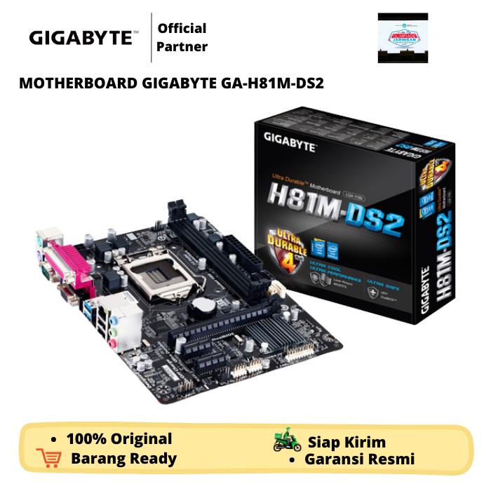 Jual MAINBOARD GIGABYTE GA-H81M-DS2 MOTHERBOARD GIGABYTE H81MDS2