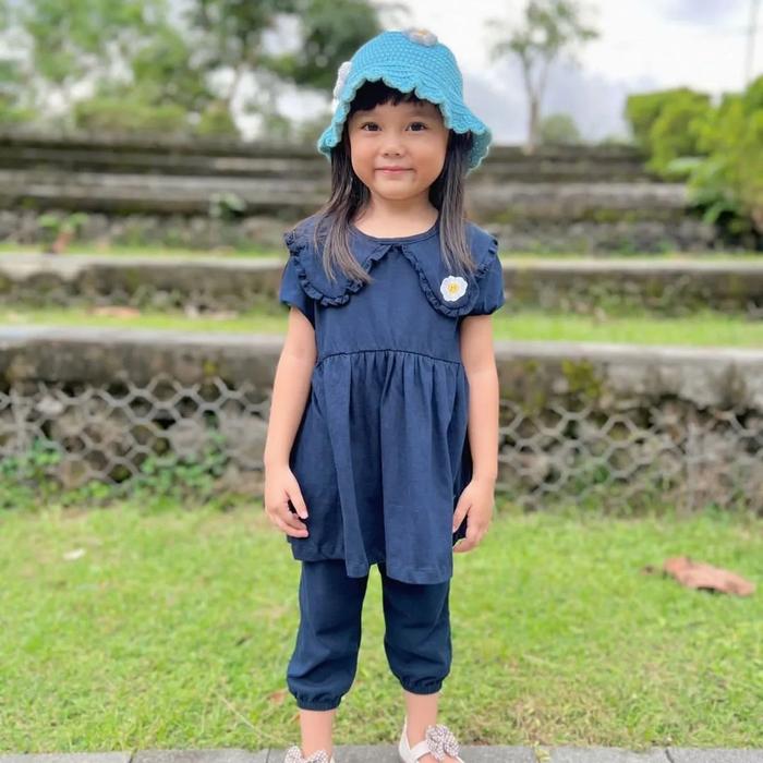 Gambar Premium Setelan Baju Anak Perempuan Import 1-6 Tahun - Navy, S dari Langsuuung undefined Tokopedia