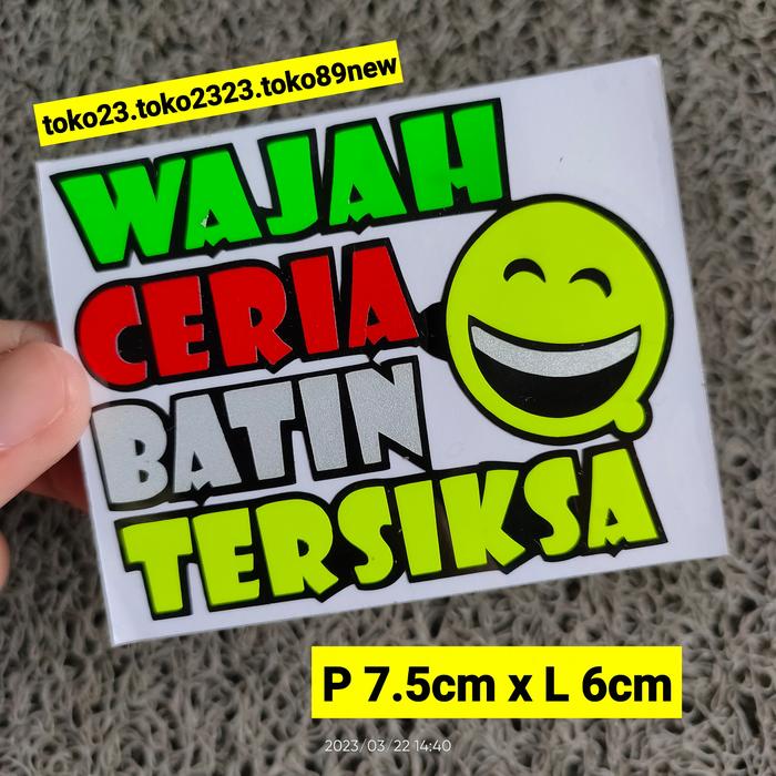 Gambar stiker campuran stiker cutting motor keren stiker kata kata - rupiah dari toko23new undefined 4 Tokopedia
