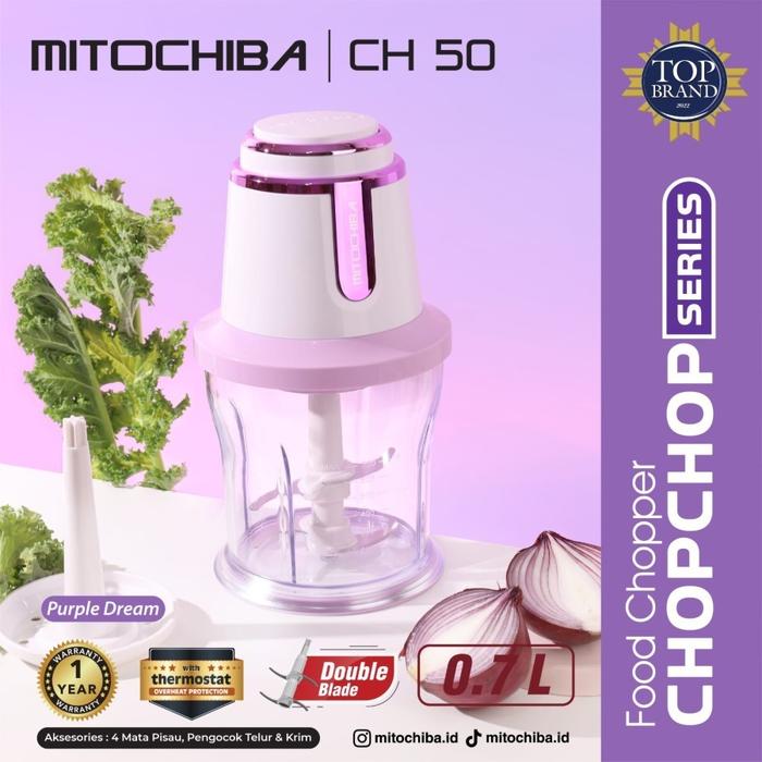 Gambar CHOPPER MITOCHIBA CH-50/ CH50Pelumat Daging Kapasitas 0,7 Liter - PURPLE DREAM dari Jawa Electrik undefined Tokopedia