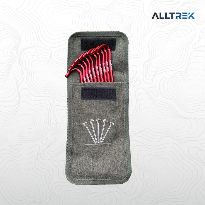 Gambar ALLTREK Pasak Tenda Camping Aluminium Alloy WIRE Ultralight 10 Pcs - Merah dari ALLTREK OUTDOOR GEAR undefined Tokopedia