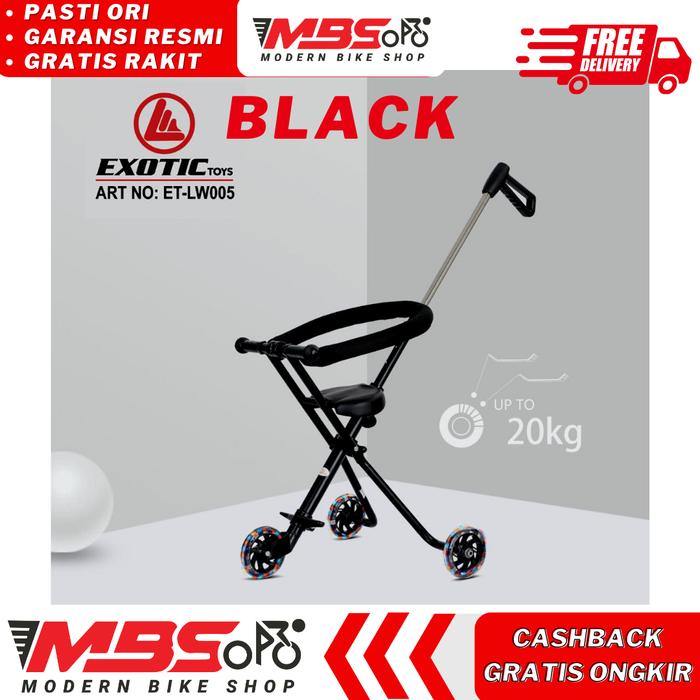 Gambar Stroller Anak Lw-005 Exotic (Magic Stroller Micro Trike Exotic Lw005) - Hitam dari MODERN BIKE SHOP undefined Tokopedia