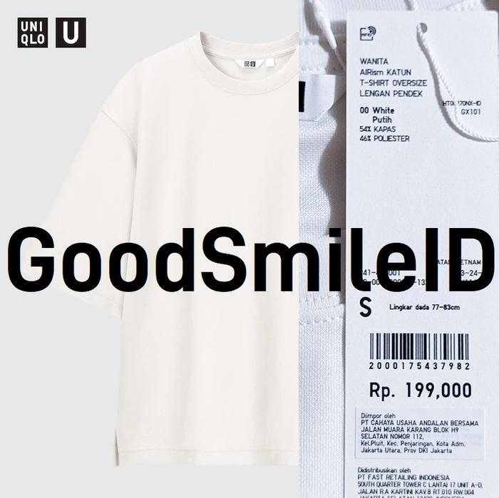 Gambar SALE Women AIRism Katun T-Shirt Oversize Uniqlo U Kaos Wanita JASTIP - WHITE, S dari GoodSmileID2 undefined Tokopedia