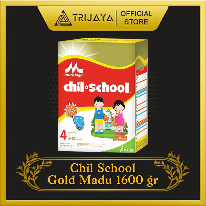Gambar MORINAGA CHIL SCHOOL GOLD REGULER VANILA VANILLA 1600 GR ( 4X400 GR ) - Madu, ECO PACK dari TRIJAYA undefined Tokopedia