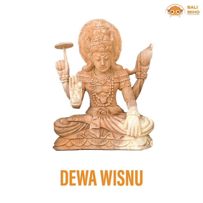Gambar PATUNG DEWA TRIMURTI KAYU/PATUNG BRAHMA WISNU SIWA/PATUNG TRIMURTI - Dewa Wisnu dari Bali Miho undefined Tokopedia