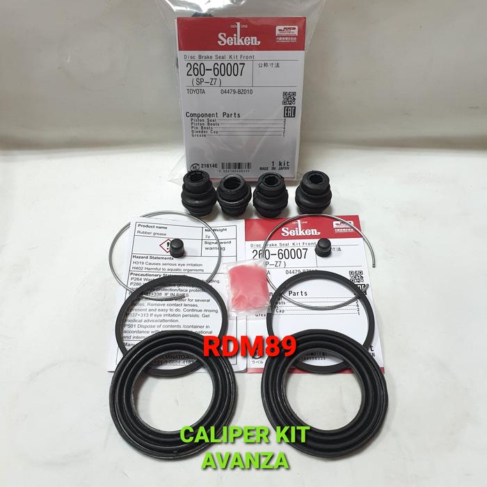 Jual CALIPER KIT AVANZA SP27 SEIKEN 04479BZ010 KALIPER KIT DEPAN