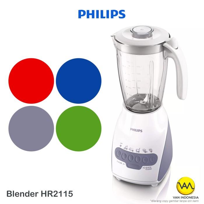 Gambar Blender Plastik HR 2115 Philips 2L (4 Warna) Garansi Resmi dari VAN ONLINE undefined Tokopedia