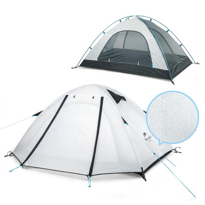 Gambar Tenda naturehike NH18Z044-P ultralight 4P tenda camping keluarga - white dari NATUREHlKE GLAMPING undefined Tokopedia
