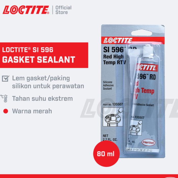 Jual LOCTITE SI 596 Gasket Sealant Lem Paking/Gasket 80 ml - Kota ...