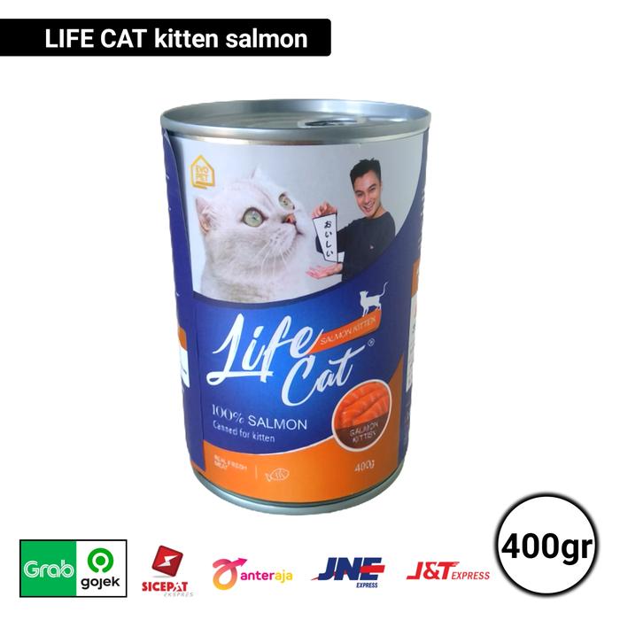 Gambar LIFE CAT ADULT TUNA DAN CHICKEN & SALMON 400 GR WET FOOD - KITTEN SALMON dari Golden Pet Shop &amp; Care undefined Tokopedia
