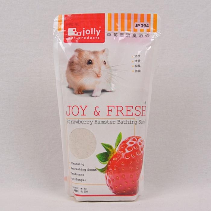 Gambar Pasir Mandi Hamster Wangi Jolly Bathing Sand Strawberry Mint 500GR 1KG - Strawberry, 500 gram dari SunnyPaws undefined Tokopedia