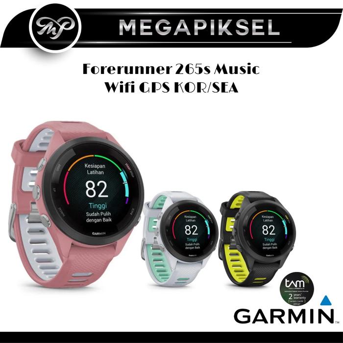 Garmin Forerunner 256s Music Black di Megapiksel Store Tokopedia