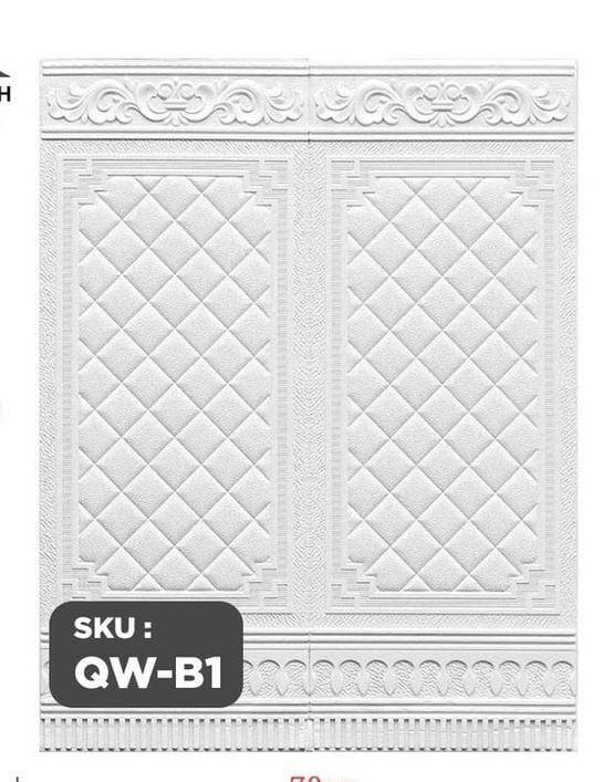 Gambar Wallpaper Dinding 3D Wallpaper Dinding Foam Wallfoam Motif Pintu Jati - Putih dari Partner Sejahtera undefined Tokopedia