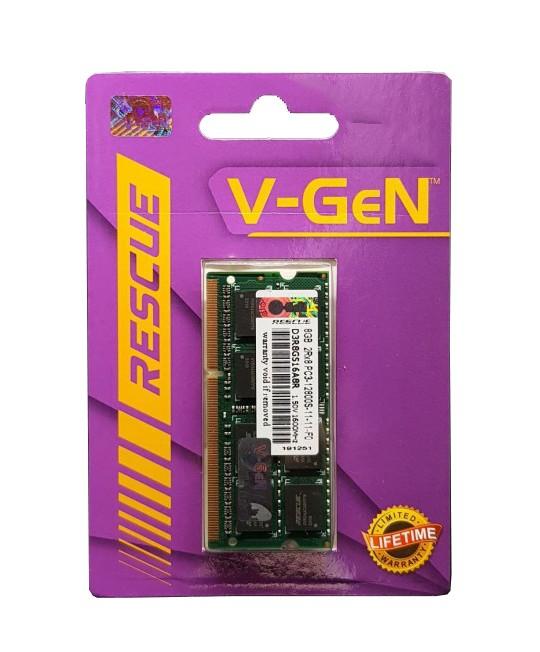 Jual RAM DDR3 SODimm V-GeN RESCUE 8GB PC12800/1600Mhz (Memory