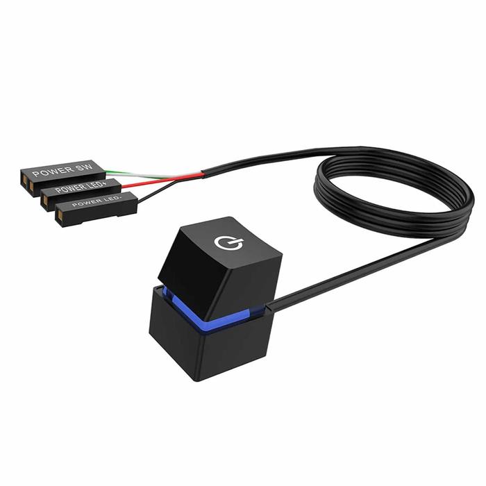 Gambar Kabel Front Panel Tombol CPU Power Switch Eksternal Desktop 2M - Blue Light dari Niaga Mall undefined Tokopedia