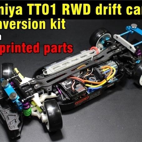 Gambar Tamiya TT01 RWD drift car conversion kit 3D print model dari FZTKid undefined Tokopedia