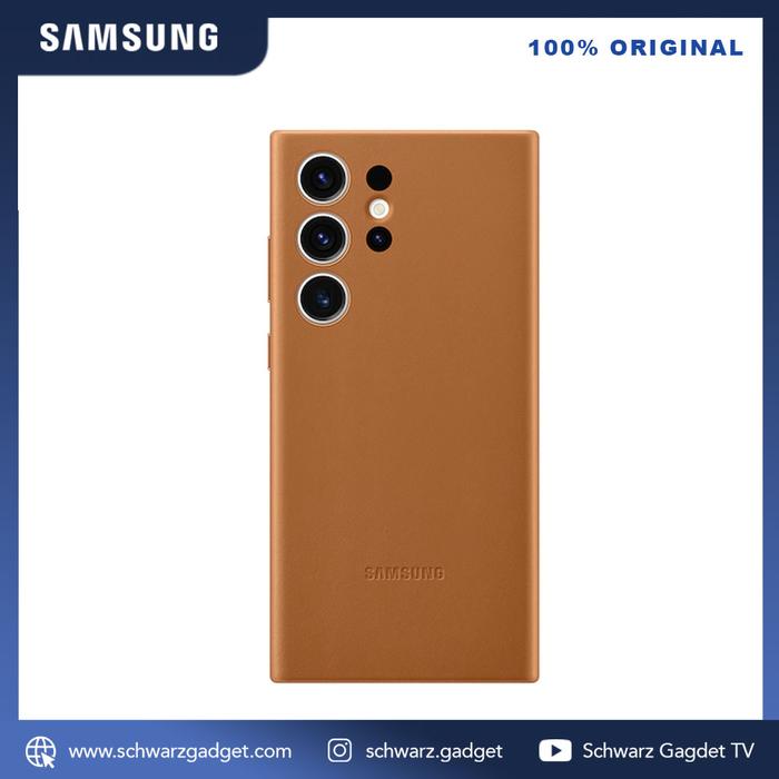 Gambar Original Samsung Leather Cover Case Galaxy S23 Ultra Plus Genuine 100% - Camel, S23 Ultra dari SCHWARZ GADGET undefined Tokopedia