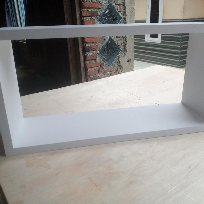 Gambar Rak Kubus FLOATING#size:P90.70.50cm L12cm T25cm. - Putih, 70x12x25cm dari REVA STORE88 undefined Tokopedia