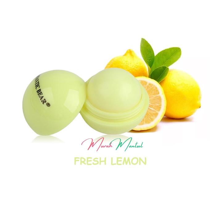 Gambar MM-0027 ROMANTIC BEAR Lip Balm Fruity Moisturizing Aroma Buah - FRESH LEMON dari Murah_Mantul undefined Tokopedia