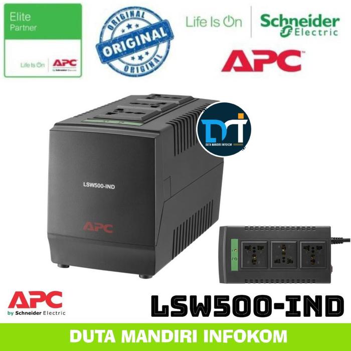 Gambar APC LSW500 LSW1200 LSW2000 IND - AVR Stabilizer Line-R Series - LSW500-500VA dari Duta Mandiri Infokom undefined Tokopedia