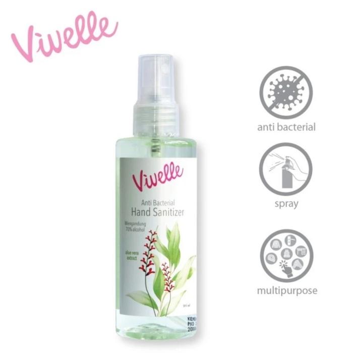 Gambar Vivelle hand sanitizer anti bacterial spray 105ml - aloevera dari Keintlover Shop undefined Tokopedia