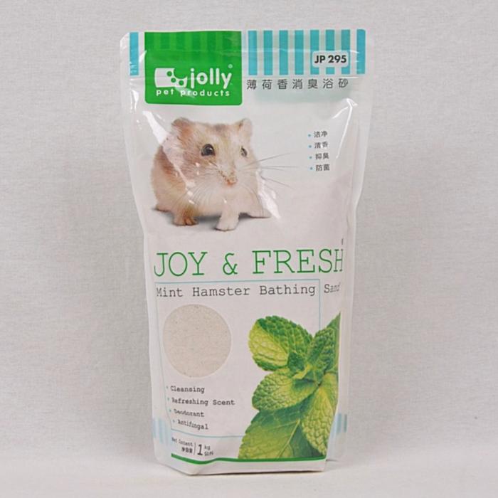 Gambar Pasir Mandi Hamster Wangi Jolly Bathing Sand Strawberry Mint 500GR 1KG - Mint, 1 kg dari SunnyPaws undefined Tokopedia