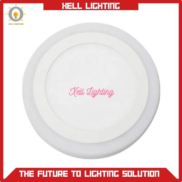 Gambar lampu downlight led panel 2 warna downlight 18+6w led outbow plafon - BULAT, W+B dari Xell Lighting undefined Tokopedia